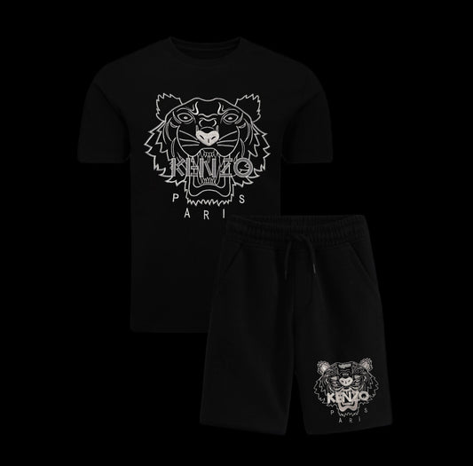 Conjunto KNZ NEGRO Y PLATEADO