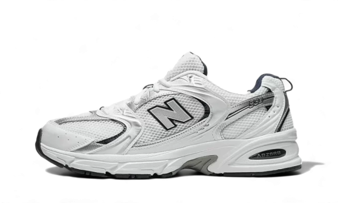 530 White Silver Navy