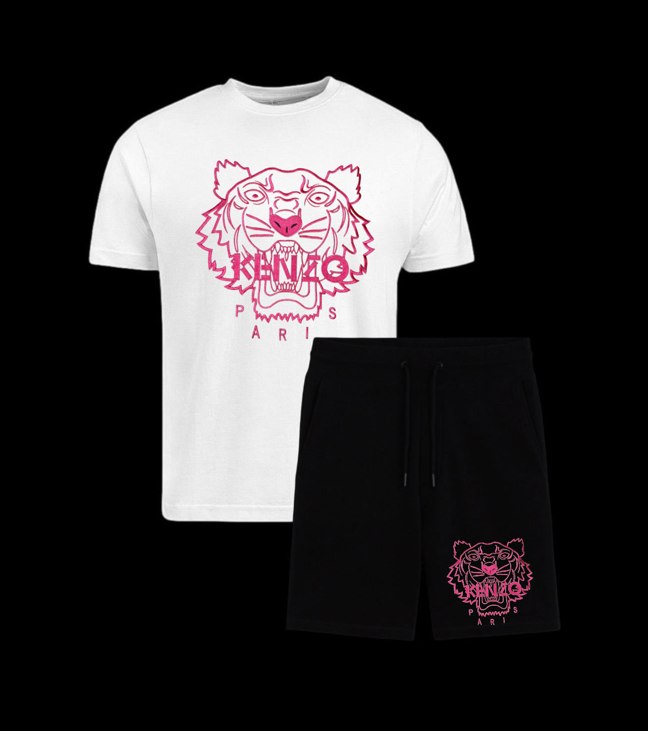 Conjunto KNZ ROSAS BLANCAS Y NEGRAS