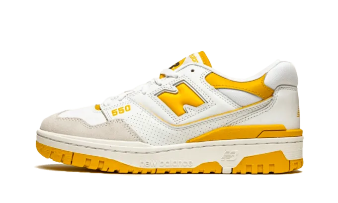 NB 550 Sea Salt Varsity Gold