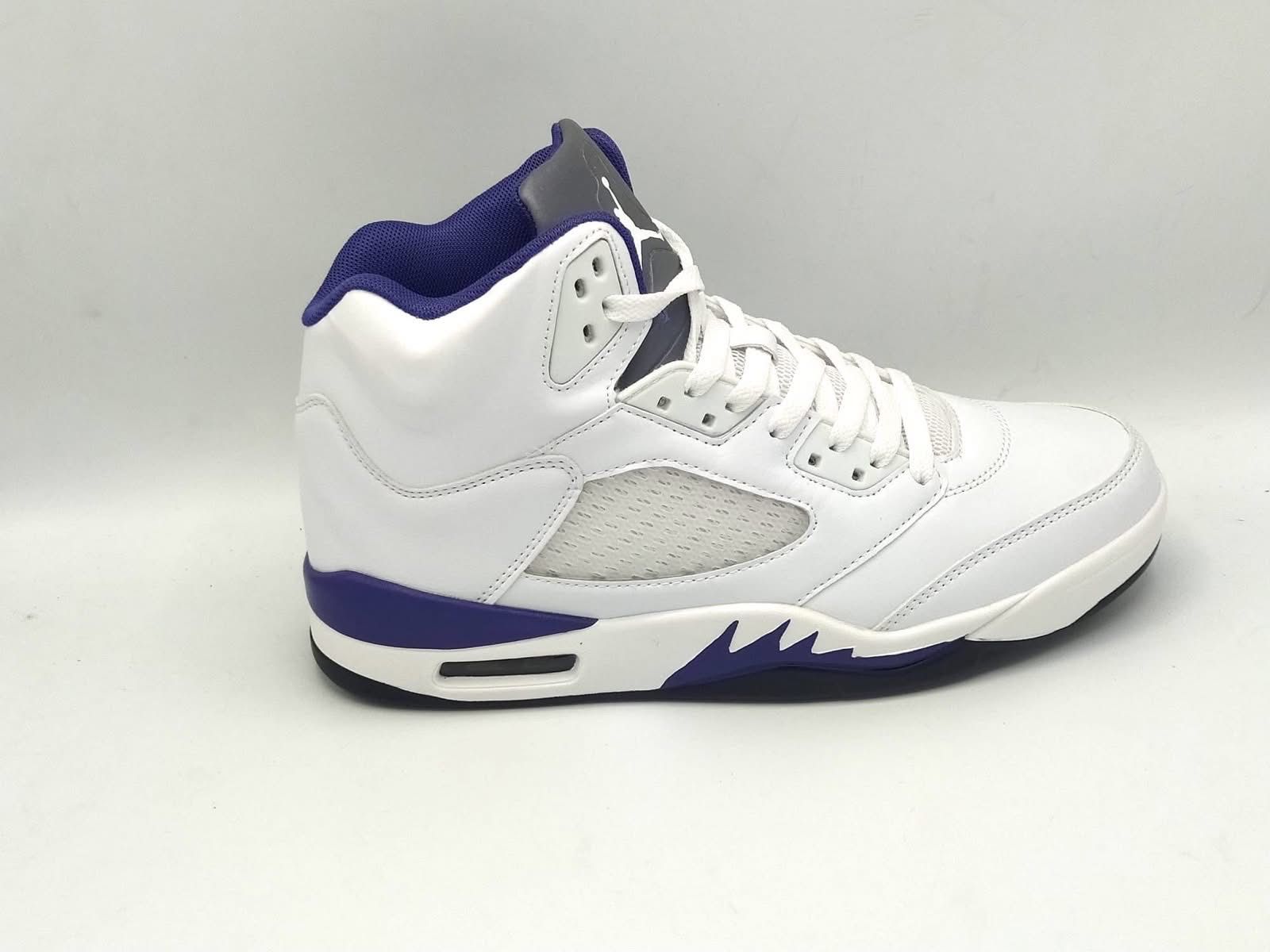 AJ5 White Purple