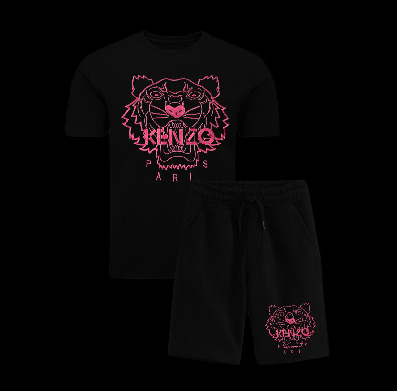 Conjunto KNZ NEGROS ROSAS