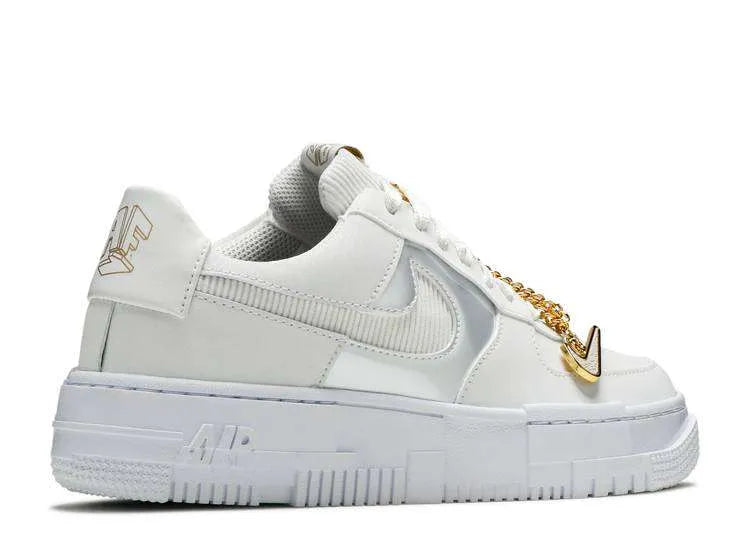 AIR FORCE 1 PIXEL ‘GREY GOLD CHAIN’