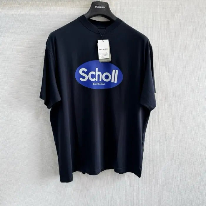 Balenciaga Balenciaga 25fw Scholl Monogram T-Shirt Black – DeluxeSide