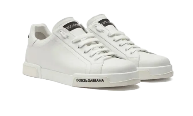Calfskin nappa Portofino sneakers White