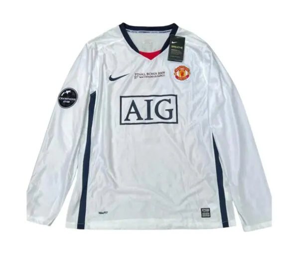 Camiseta Retro Manchester United 08/09 manga larga – Edición Final Champions League