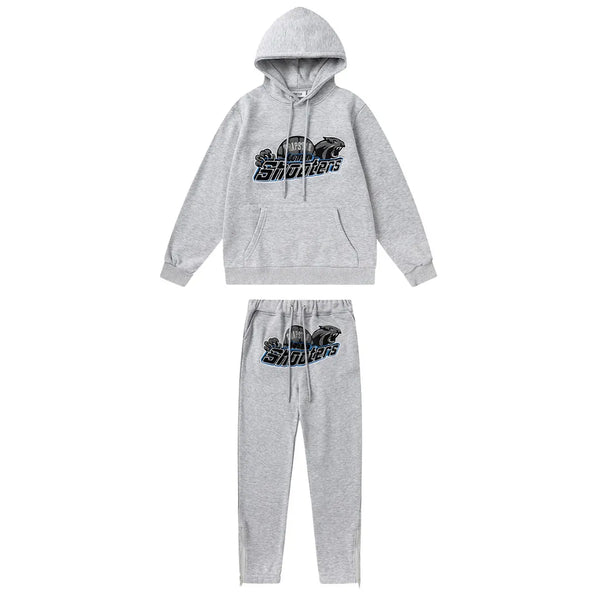 Shooters 2.0 Hooded Grey Blue Tracksuit
