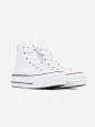 Converse All Star- Blancas Raya Negra Plataforma - Imagen 3